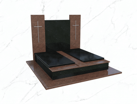 Пам'ятник подвійний гранітний №2