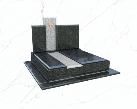 Пам'ятник подвійний гранітний №1