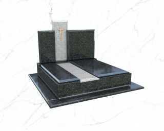 Пам'ятник подвійний гранітний №1