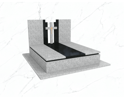 Пам'ятник подвійний гранітний №4