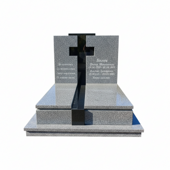 Пам'ятник подвійний гранітний №7