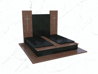 Пам'ятник подвійний гранітний №2