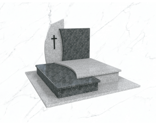 Пам'ятник подвійний гранітний №5