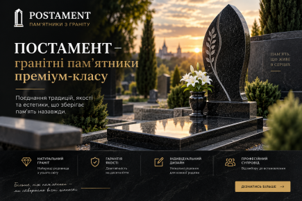 ПОСТАМЕНТ — гранітні пам’ятники преміум-класу